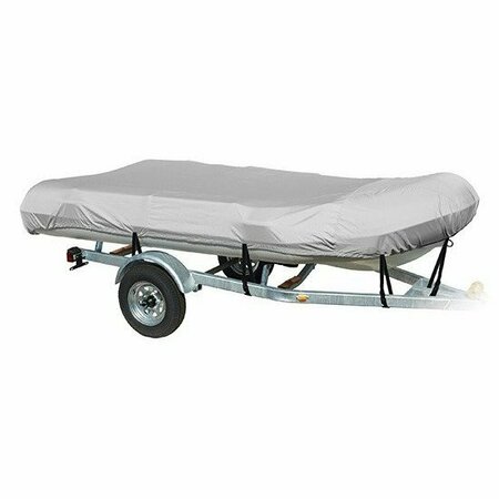 EEVELLE Boat Cover INFLATABLE, Outboard Fits 9ft 6in L up to 60in W Charcoal SFINF0960B-CHL